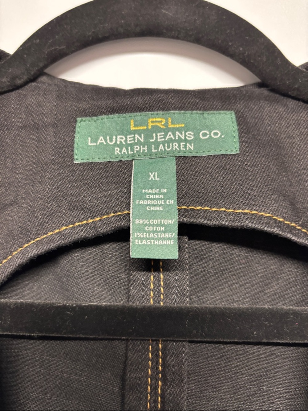 ✨Lauren Ralph Lauren Black Vest Size XL - Picture 6 of 12